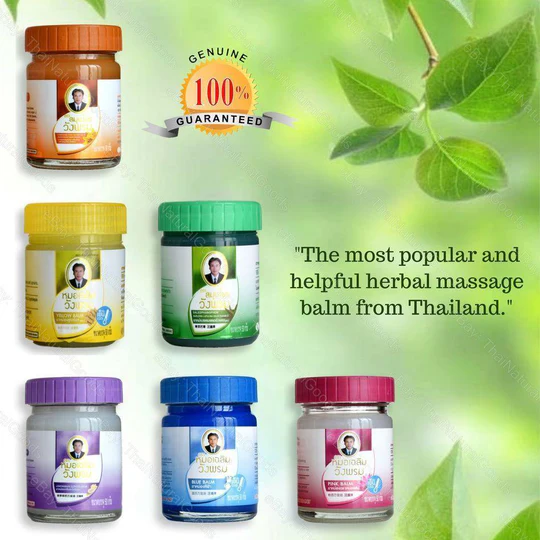 Thai Herbal Massage Balm for pain, sinus, bites _ massageland